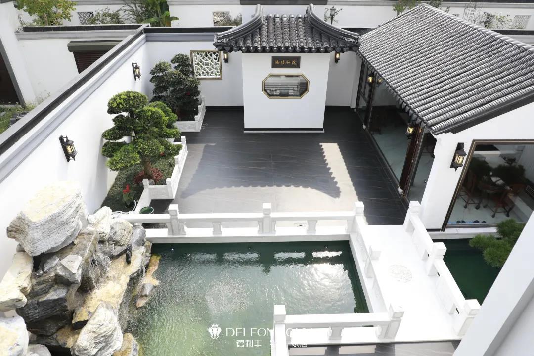 家裝案例 | 280㎡蘇州園林式巖板別墅，古典尊貴，古色古香(圖5)